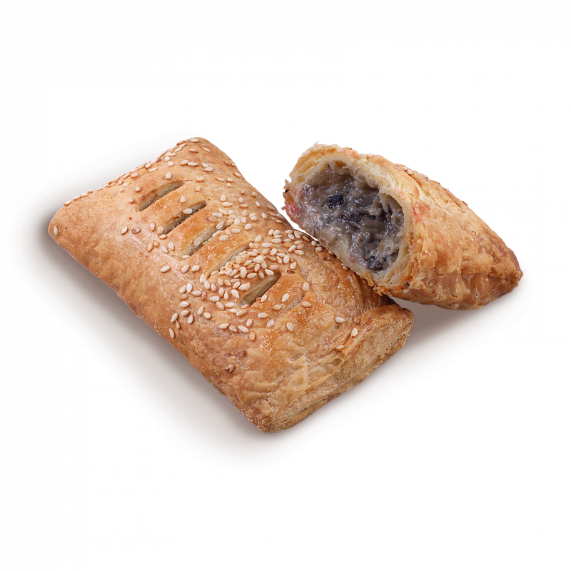 Слойка с курицей и грибами