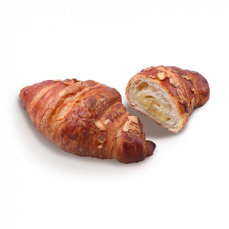 Круассан с миндалем и миндальным кремом (на масле)