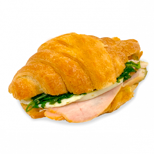 Сэндвич на круассане с курицей и соусом «Песто»