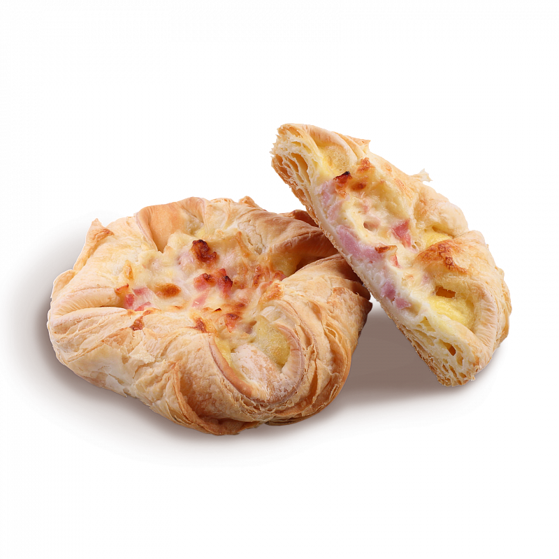Розан с ветчиной и белым соусом